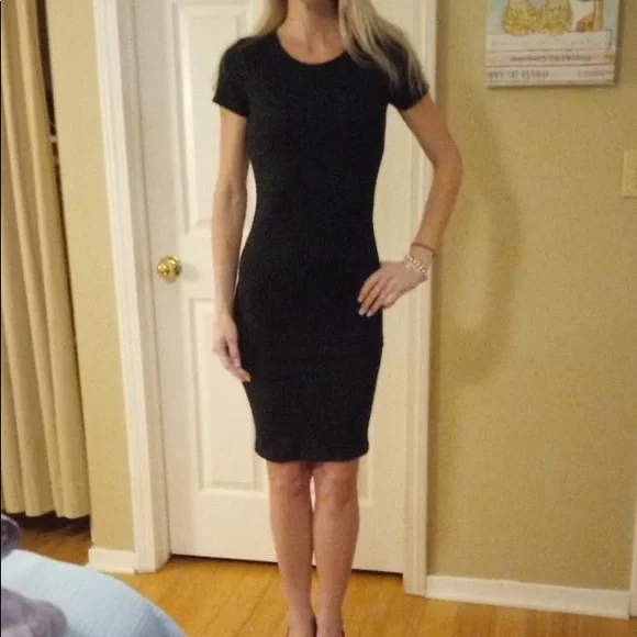 Forever 21 | Dresses | Forever 2 Small Black Bodycon Short Sleeve Dress Ribbed | Poshmark Forever 21 | Dresses | Forever 2 Small Black Bodycon Short Sleeve Dress Ribbed | Poshmark